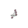 Wholesale 925 Sterling Silver Ruby Gemstone Ring Natural Pave Diamond Handmade Jewelry