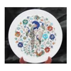 Unique Inlay Marble Round Plaque