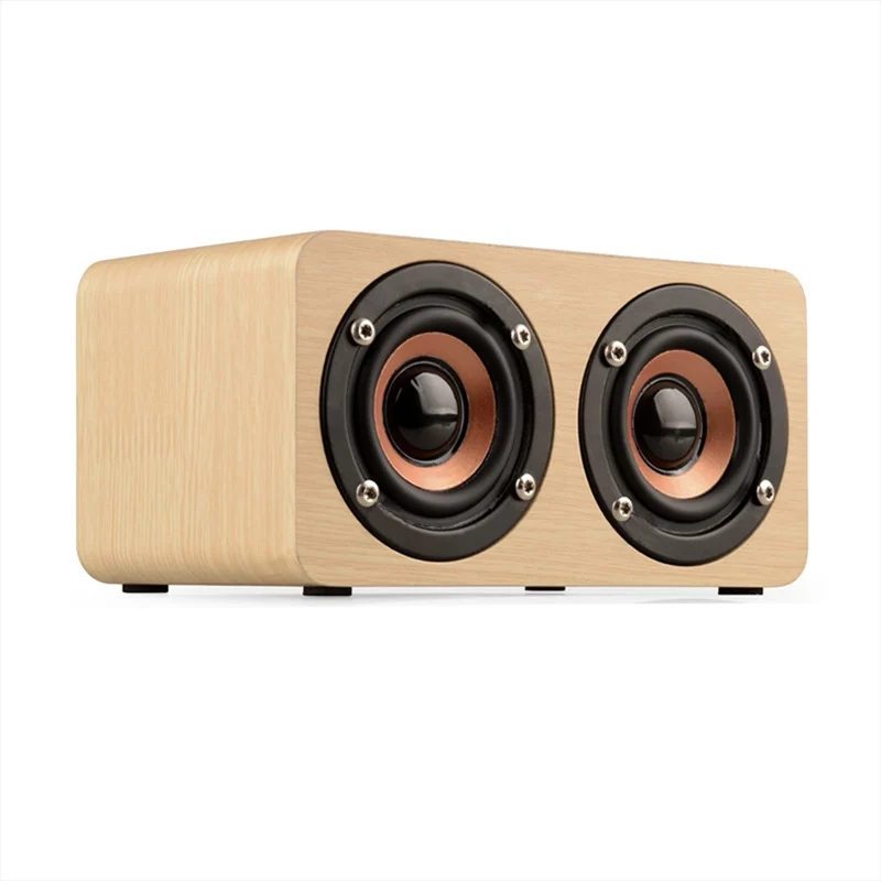 Portable Wireless Plywood Speaker, Allstar Mini Wooden Bluetooth Speaker - ANKUX.COM