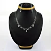 Superb plain silver chain jewelry set high polish 925 sterling solid silver jewellery silver sets supplier online