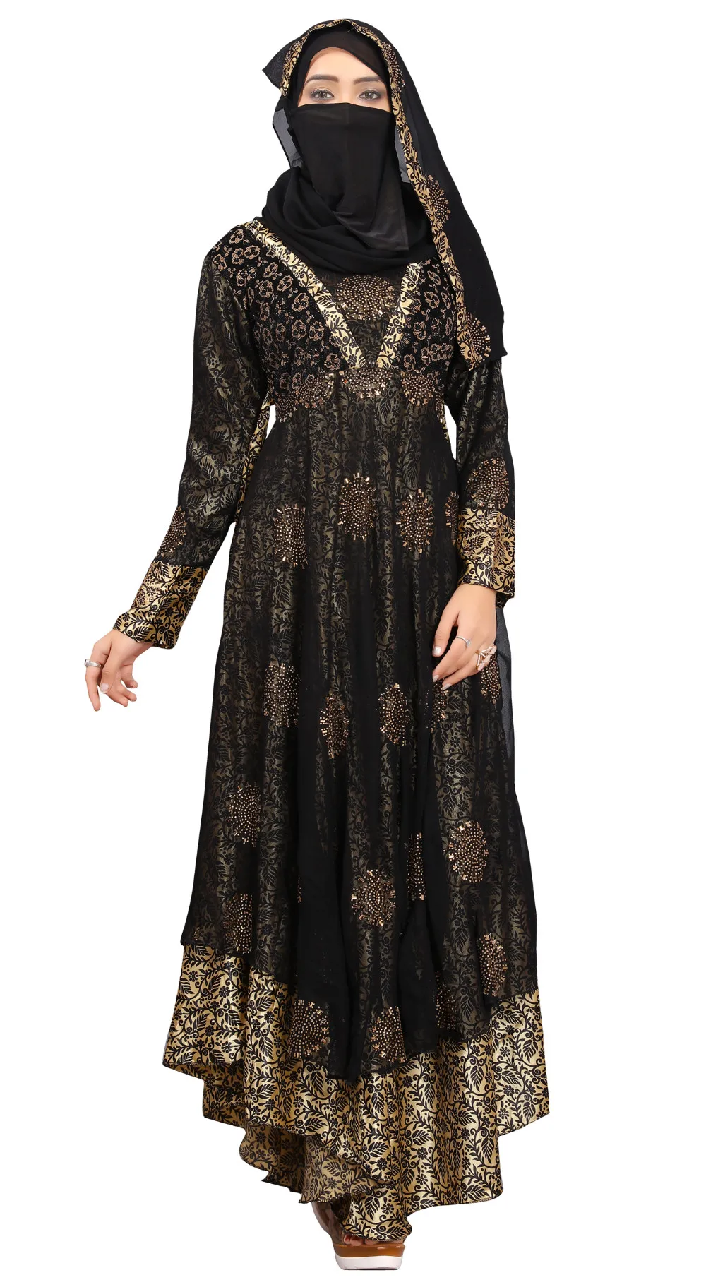 plain black lehenga