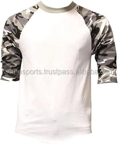 Casual-Raglan-Tee-34-Sleeve-TShirt-Baseball-Jersey-L-White-City-Camo-0.jpg