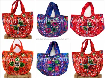 Vintage Boho Bohemian Mirror Work Handbags Tribal Ethnic Kutch Vintage Boho Bohemian Mirror Work Handbags Tribal Ethnic Kutch Kuchi Banjara