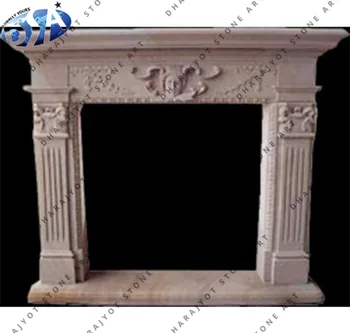 Pink Sandstone Carving Chimney Dampers Fireplace Buy Outdoor