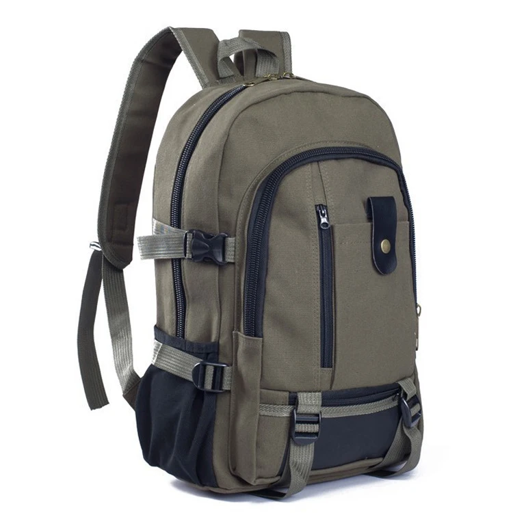 Cheap Canvas Casual Daypacks Backpack Bags For Men With Laptop