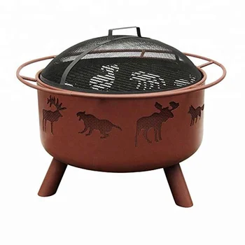 Unique Big Sky Wildlife Fire Pit With Cooking Grate Buy Wildlife