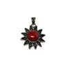 Free Sample Carved Sterling Silver Gemstone Pendant