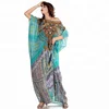 Women's Wear Multi Colour Satin Silk 3D Digital Printed Long Kaftan Latest Digital Printed Kaftan for Party Wear Dress