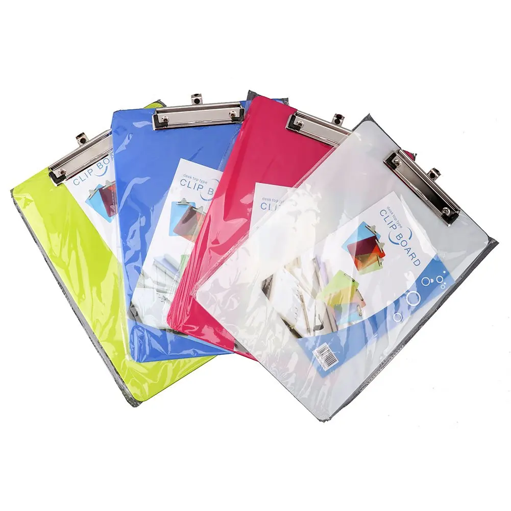 transparent clipboard mini red yellow green blue