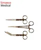 SET of 3 Pieces Artery forceps Nursing scissor Bandage scissor Leopard style