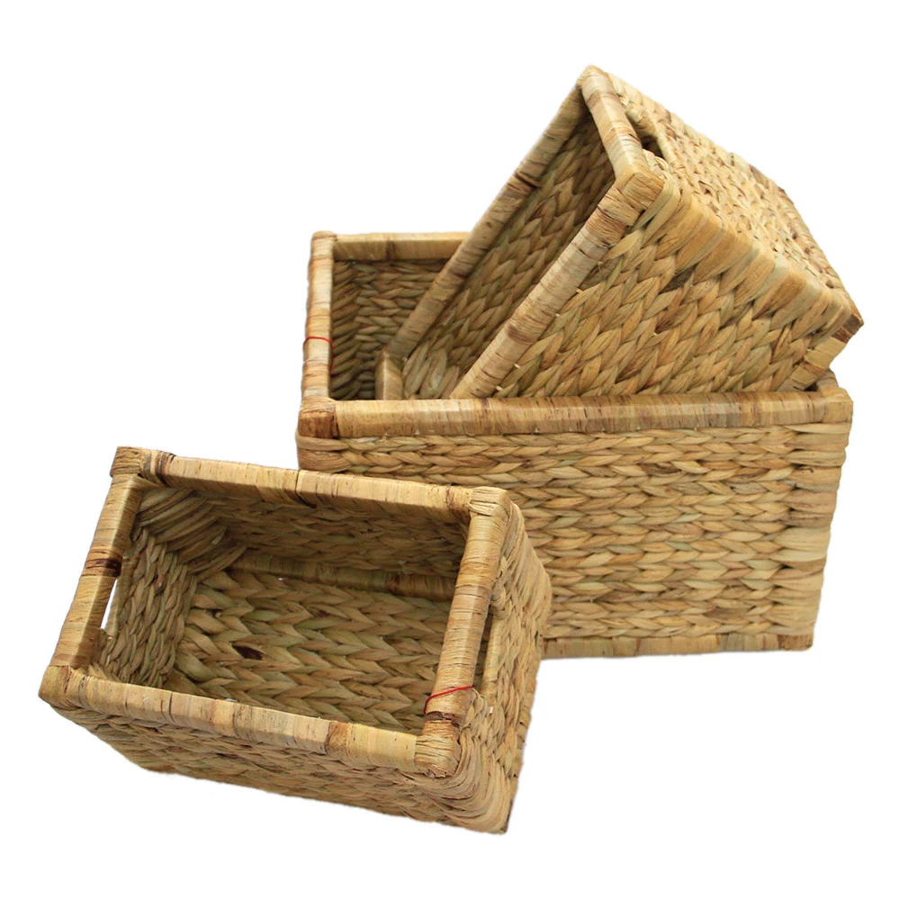 Water Hyacinth Basket For Wholesale,Small Basket Made Of Water Hyacinth