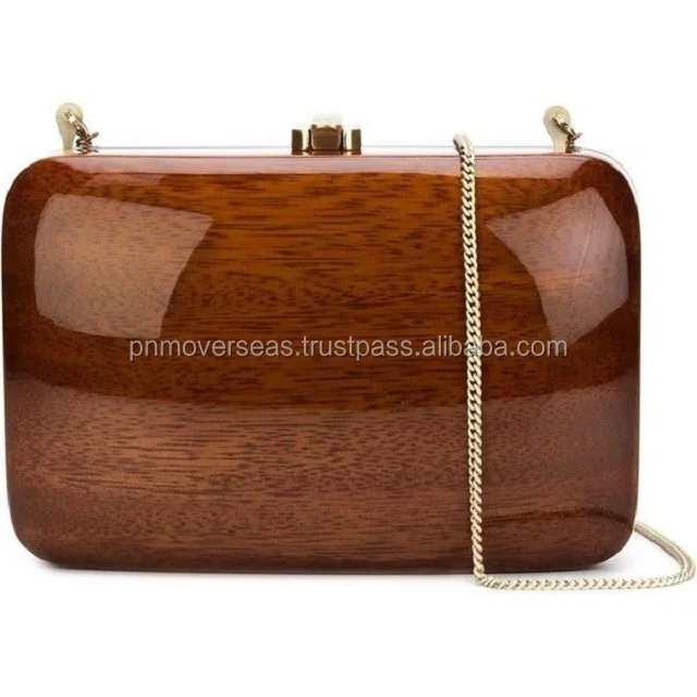 Latest Ladies Wood And Resin Clutch Purses Buy Latest Ladies Wood And