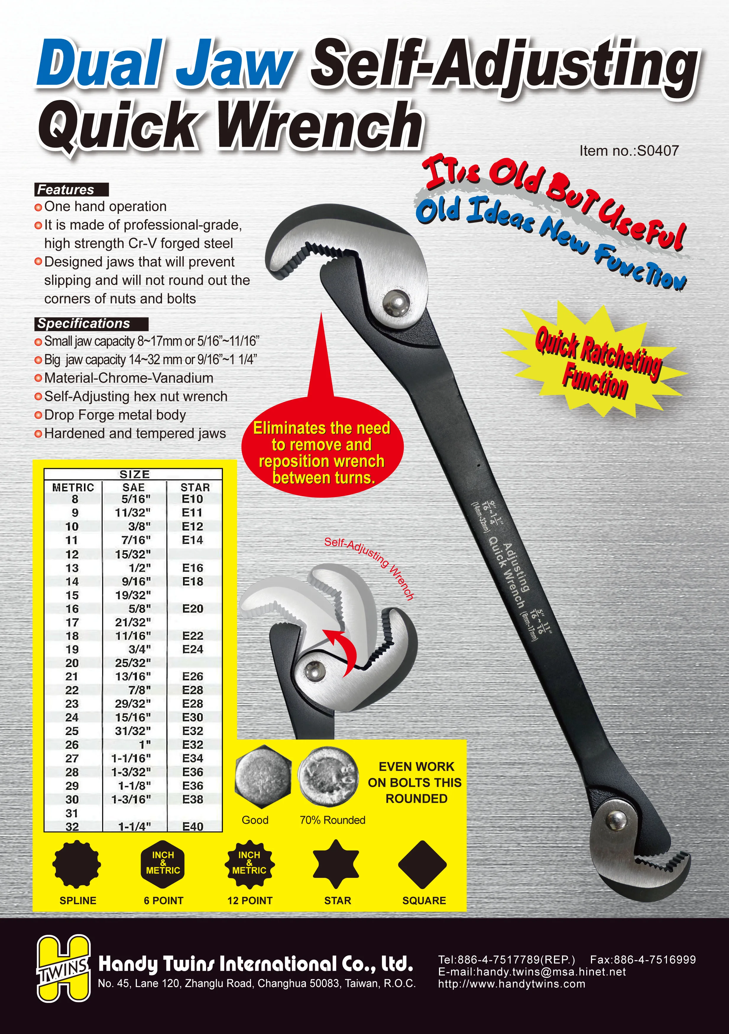 Self Adjustable Quick Universal Wrench For Motorcycle Tool Buy Quick