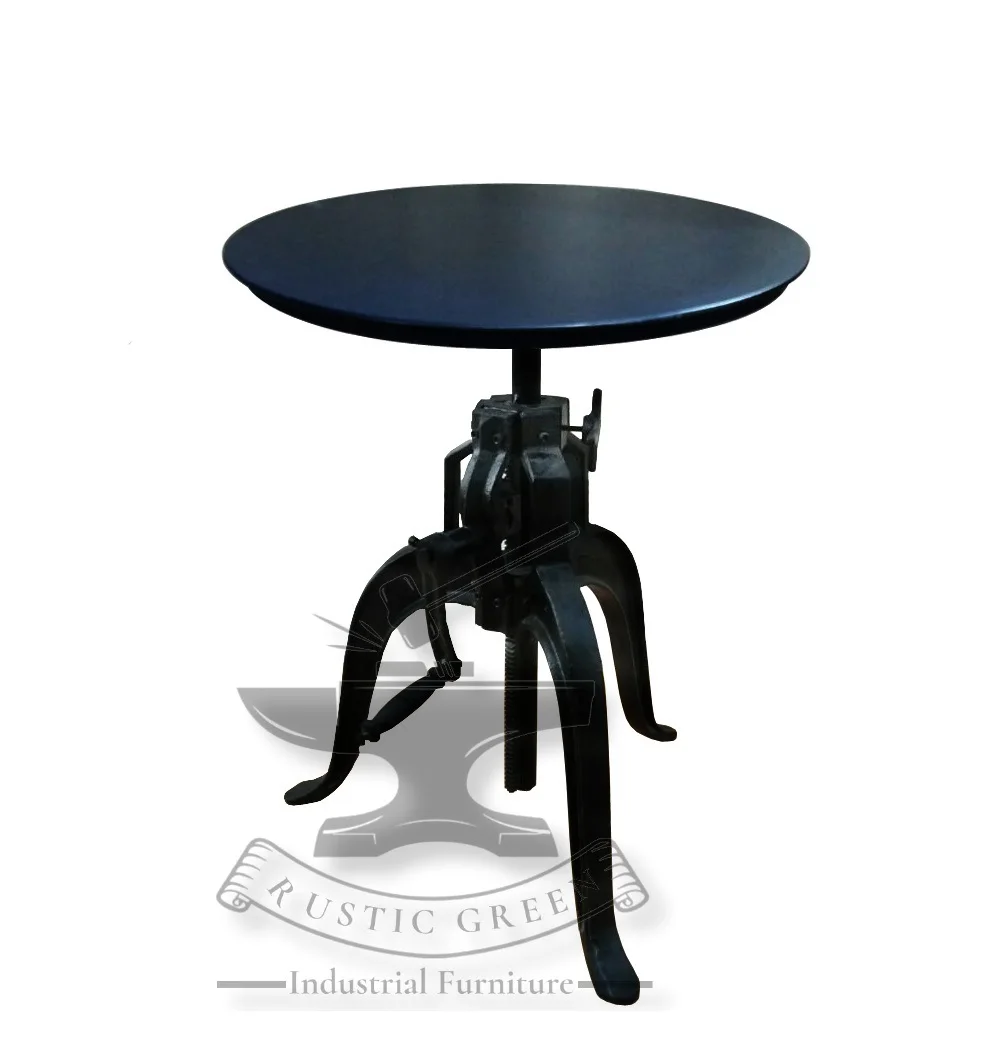 New Design Industrial Iron Dining Table Base Buy Hand Crank
