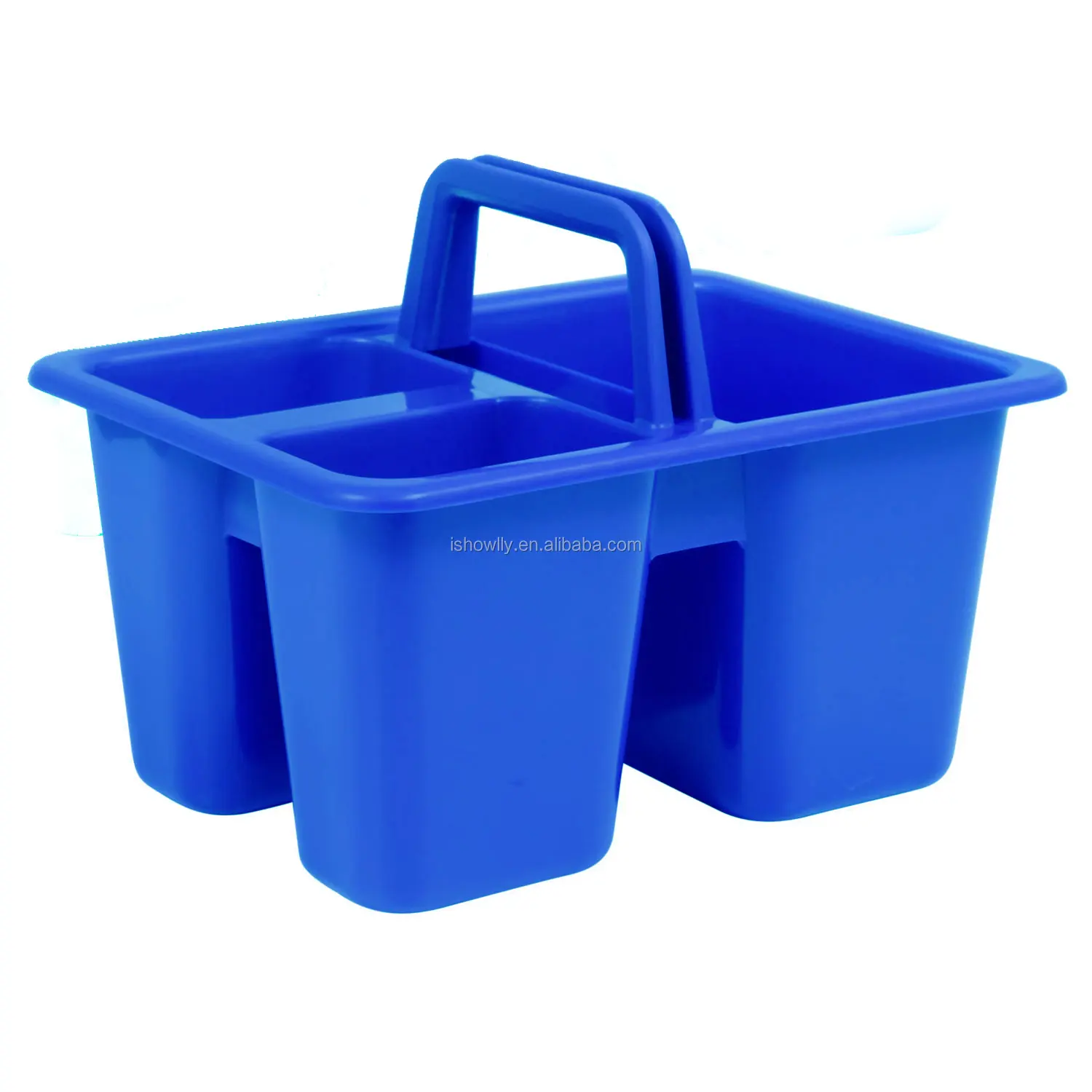 Colorful Plastic Craft Caddies With Handles Multipurpose Mini Desk