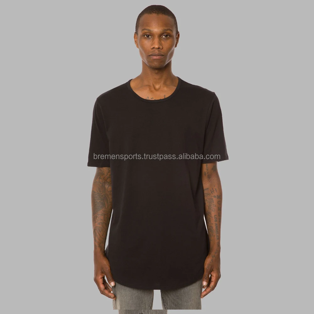 split hem t shirt men