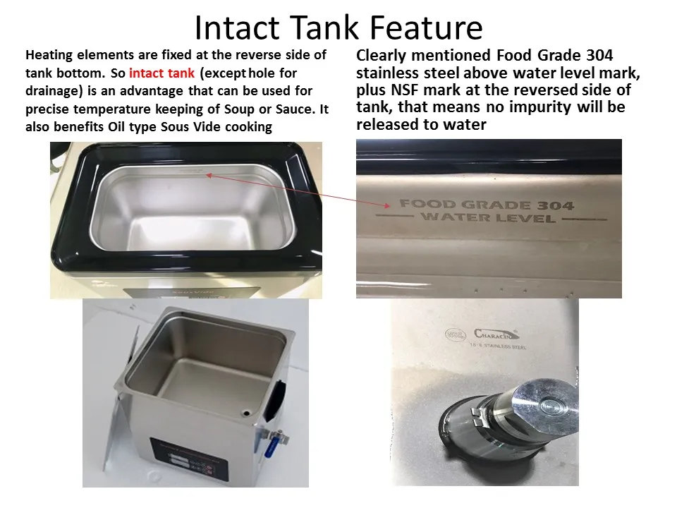 Intact tank feature