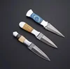 Custom Made Damascus Steel Dagger/Survival Knife + Pouch LDGR-01