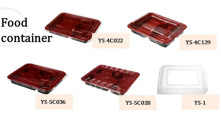 clear view packaging plastic disposable bento
