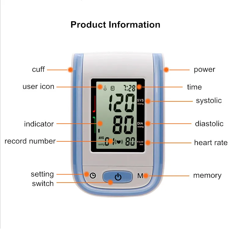 medical instrument aneroid sphygmomanometer for blood pressure and pulse rate monitor