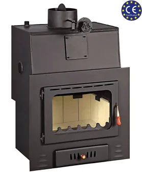 Wood Burning Fireplace Insert For Installation With Water Jacket