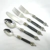 wedding tableware flatware set resin handle stainless steel cutlery set
