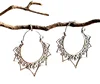 Silver Hoop Earring Boho Earring Indian Trial Brass Earring