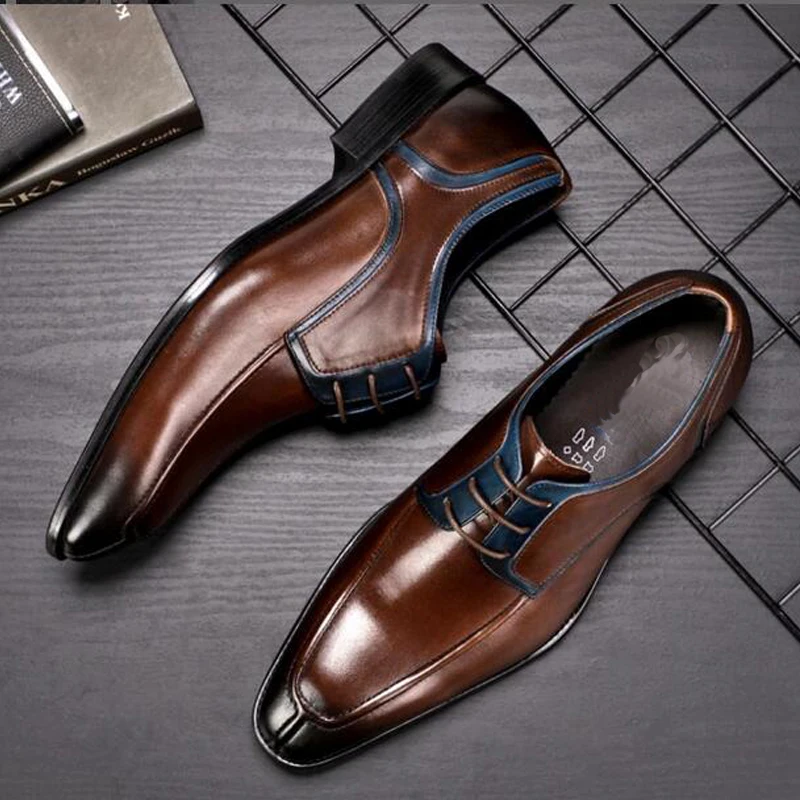 High Quality Hand Made Genuine Leather Men's Dress Shoe,S Luxury Brand ...