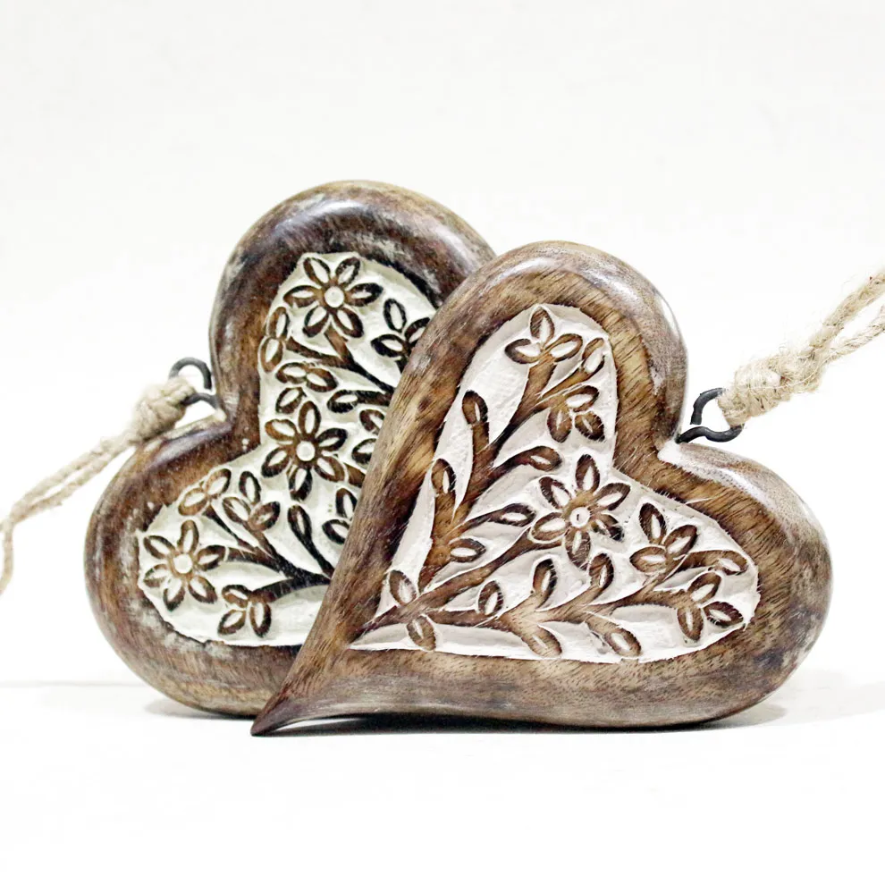 Dark Polished Wooden Heart Carved Wood Ornament Shapes Buy Wooden Heart,Carved Wood Ornament