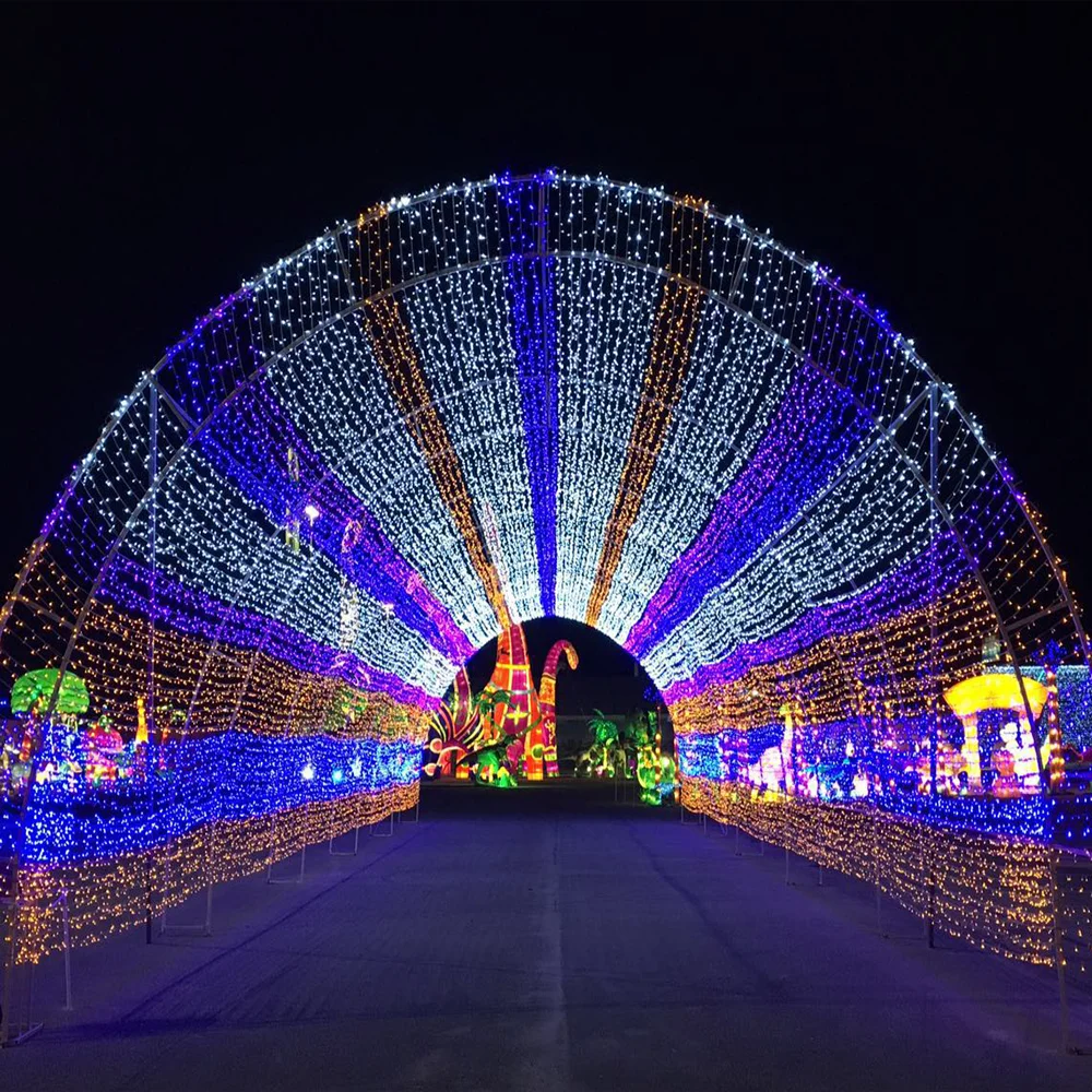 Outdoor Large Christmas Decorations Walk Through Commercial Led Light