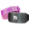 Weight lifting 4" leather gym belt back support strap gym training exercise
