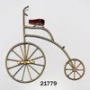 Manufacturer of Decorative Iron Big Wheel cycle With Golden Color
