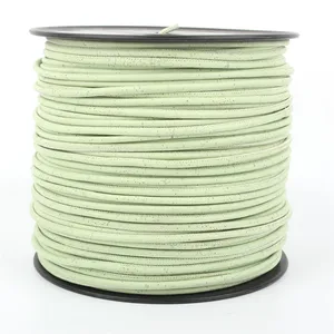 Natural cork 5mm round light green cork cord Portuguese cork wholesale jewelry supplies /Findings Cor-162