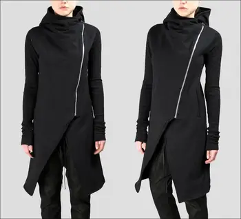 asymmetric zip up hoodie