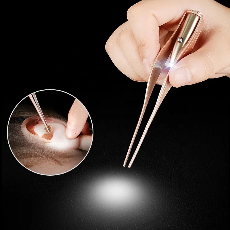 Cheap Ear Wax Removal Tweezer With Led Ear Pick Buy Ear Tweezer With Led Light,Ear Wax Removal