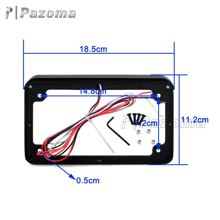 Wholesale Price Usa Style 7" X 4" Billet Black Aluminum License Plate