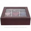 wooden tie organizer box