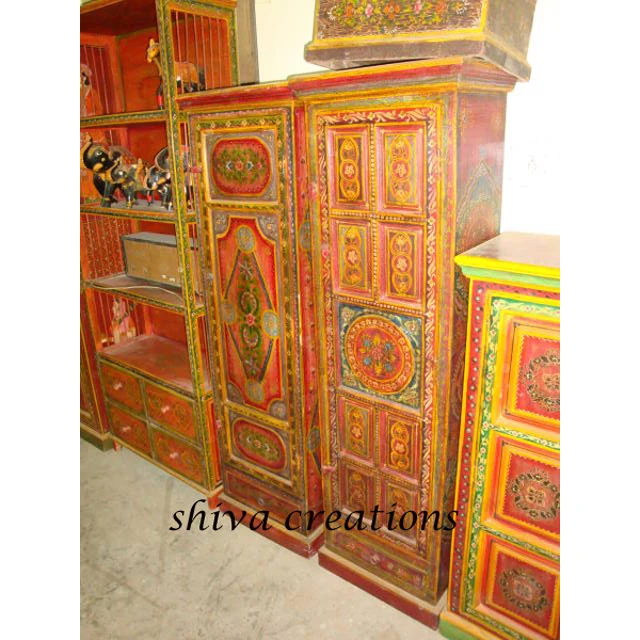 Hand Painted Wooden Storage Cabinet Buy Hand Painted Wooden