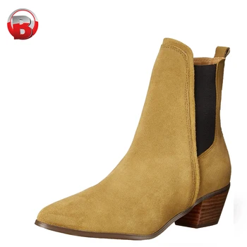 ankle boots with elastic sides