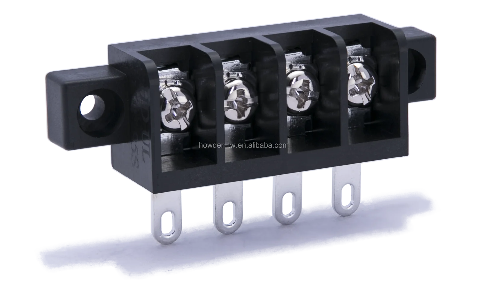 9.5mm Closed Barrier Pcb 180 Degree Mounting Ends Terminal Block Buy