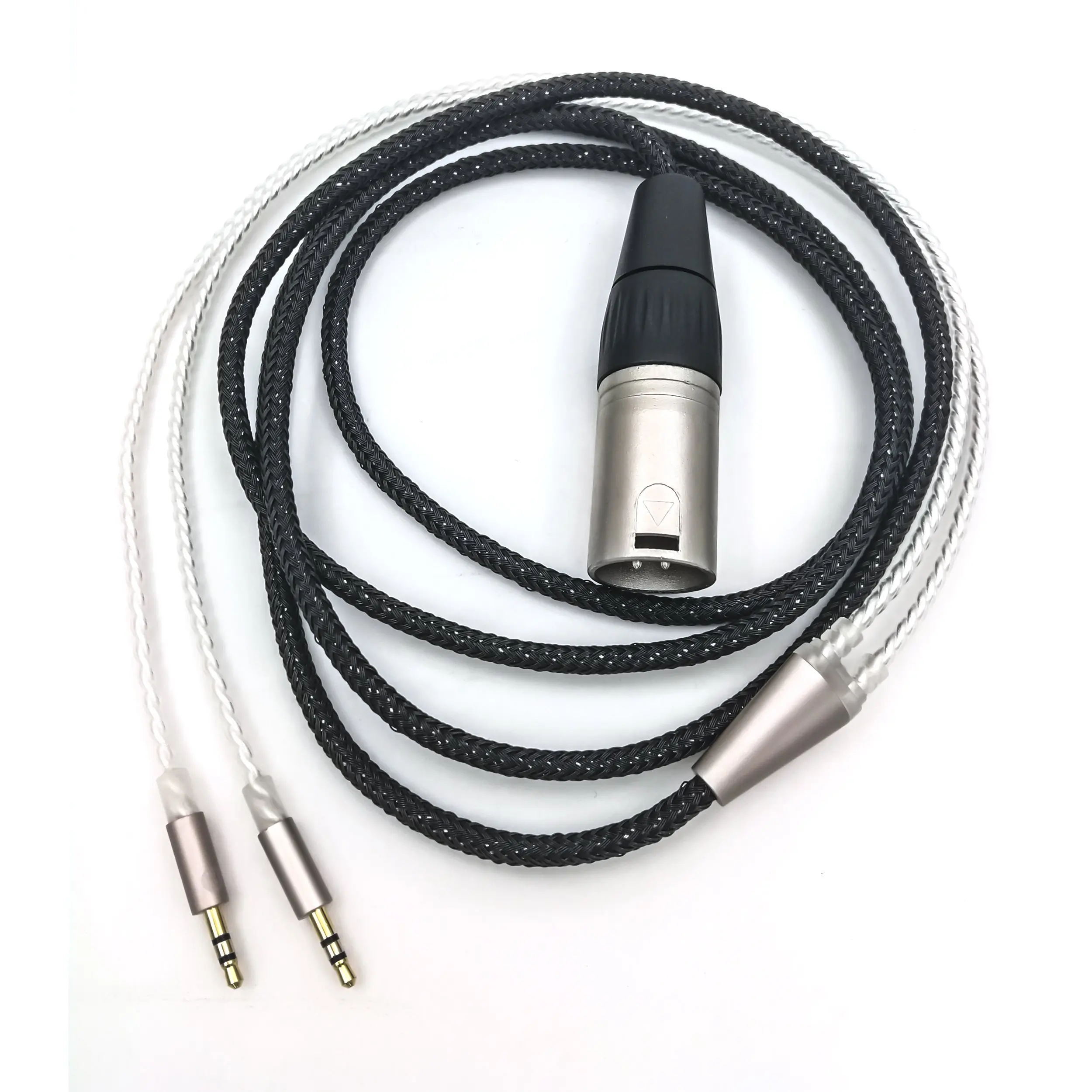 Sukira HIFI cable for Hifiman HE400S / HE-400I / HE560 / HE-350 / HE1000 / HE1000 V2 headphones Balance Line (4-pin XLR Male) Upgrade Cable, Silver Plated Wire 3m/9.9ft