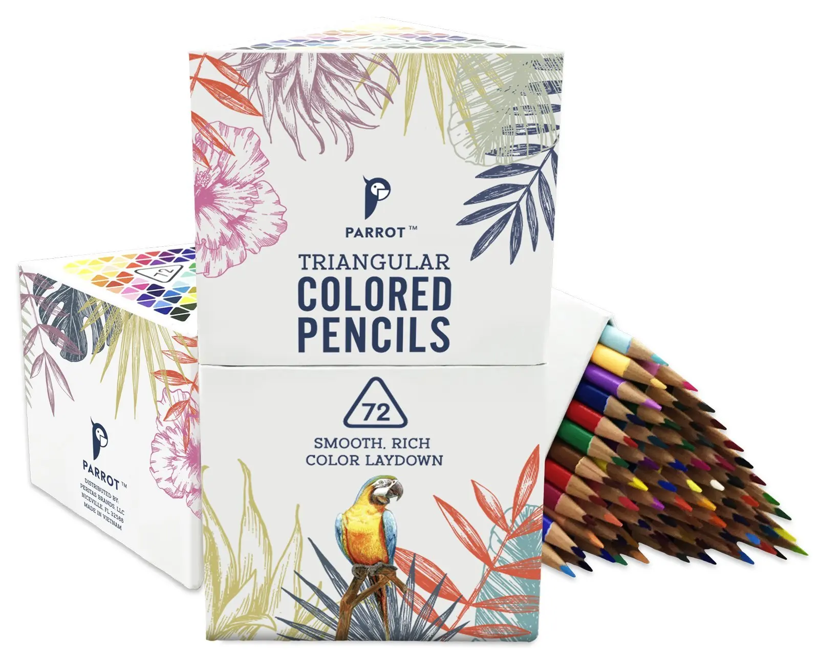 Soft-Core Pre-sharpened Triangular-Shaped ARTEZA Watercolor Pencils Pack of 48