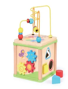 5 in 1 wooden activity cube