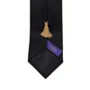 mens satin ties with tassel 6 cm Made in Italy