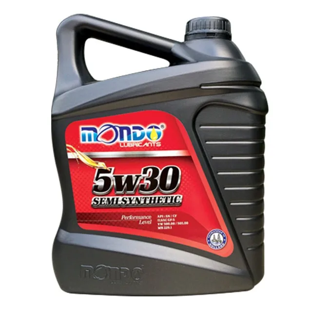 Mondo Lubricant Oil 5w30 Semi Synthetic Car Service/car Oil Malaysia