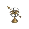 Gold/Browns Painted Circle Table Decor Globe