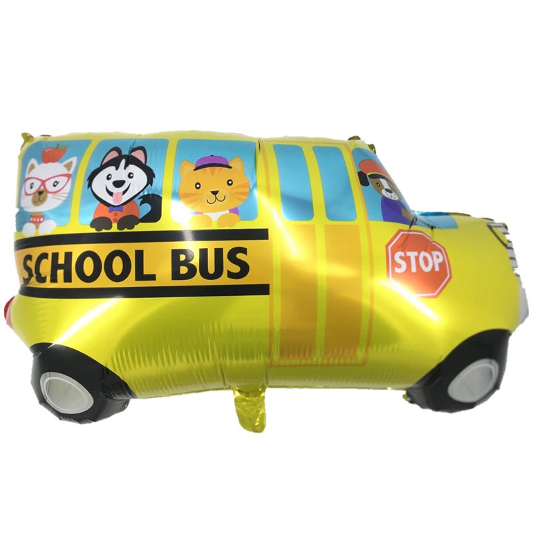 XL Helium Folienballon Schulbus Kinder Spielzeug Einschulung Geschenk Schulparty 
