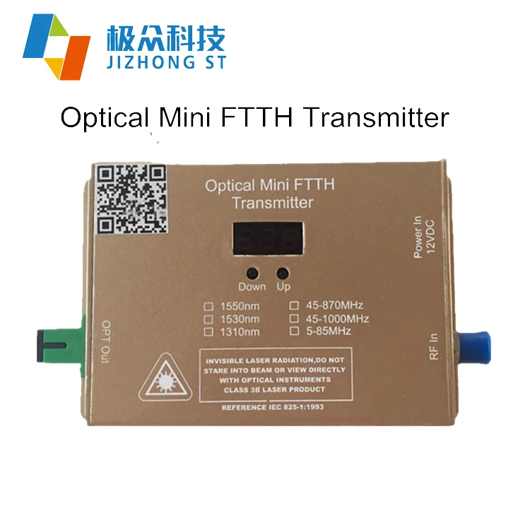 Jizhong Mini Optical Transmitter Catv Fiber Receiver Mini Optical Node