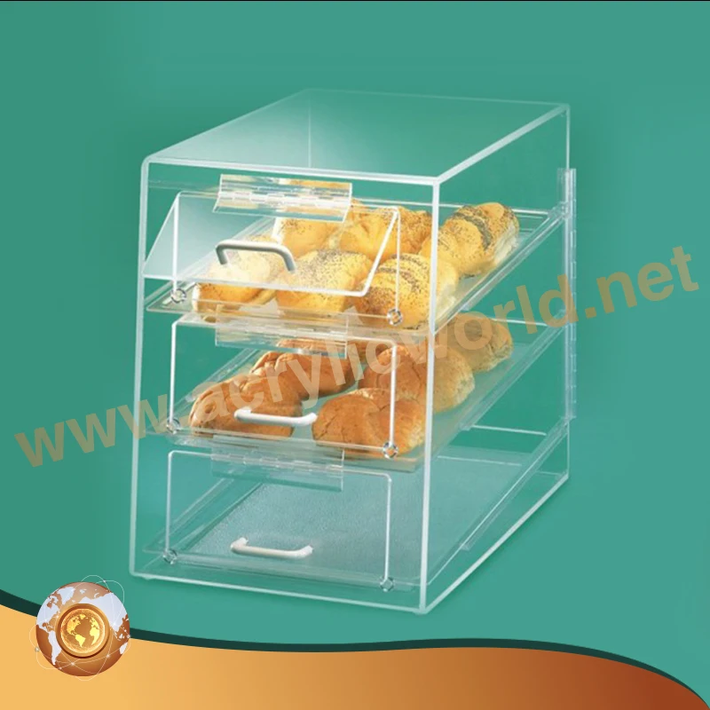 3 Tier Acrylic Bakery Display Case Cake Countertop Stand Buy