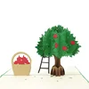 Apple tree pop up greeting card wholesale manufacturer